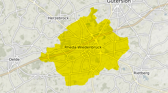 Immobilienpreisekarte Rheda-Wiedenbrück